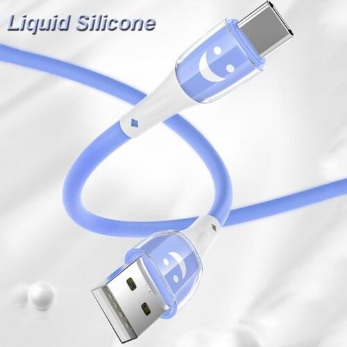 5A Micro Usb Type C Cable Liquid Silicone Super Fast Charging Wire Cord for Samsung S10 Xiaomi Huawei Usb C Data Transfer Cable