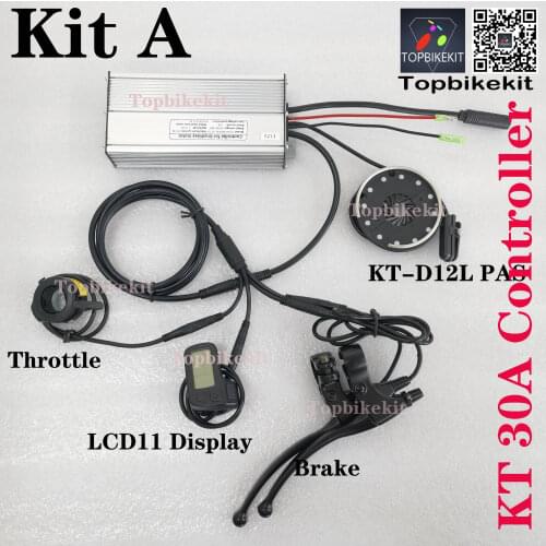 Ebike 36V 500W Controller 48V 500W controller 30A KT Torque Simulation Sine Wave Controller with Julei waterproof connector