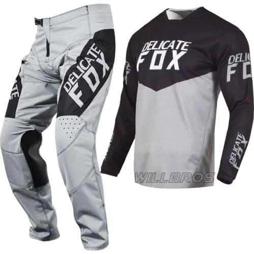 Delicate Fox 180 Revn Jersey Pants Motocross Racing Gear Set MX ATV UTV Dirt Bike Cycling Offroad Kits Mens Suit