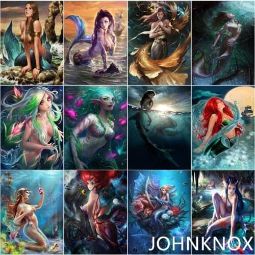 Beautiful Mermaid Diamond Painting 5D Diy Diamond Embroidery Full Round& Square Drill Diamond Mosaic Cross Stitch Home Decor