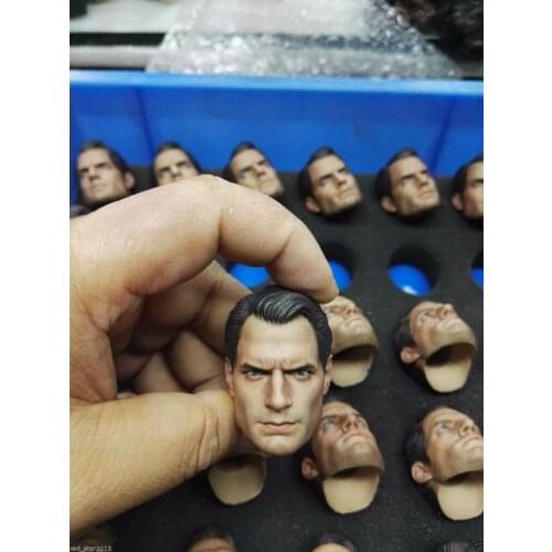 1/6 Scale BVS Henry Cavill Headsculpt For 12" 2.0 Male Muscular Body Collection Headply Head Carvings Toys Gift