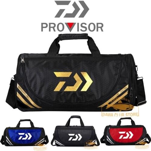2020 DAWA Fishing Bag Multifunctional Fishing Lures Gear Storage Bag Fitness Outdoor Fishing Backpack Travel Single Shoulder Bag