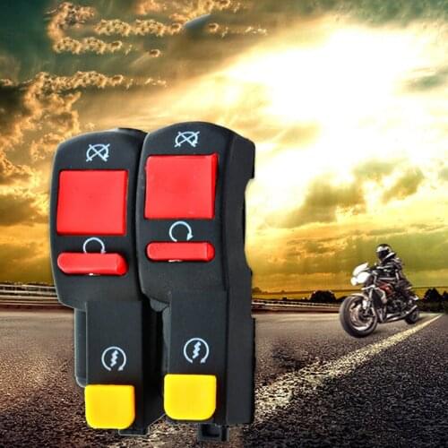 Motorcycle Handlebar Switch Electric Starter Handlebar Start & Stop ATV On-Off Button Flameout Throttle Switch Refit Accessories