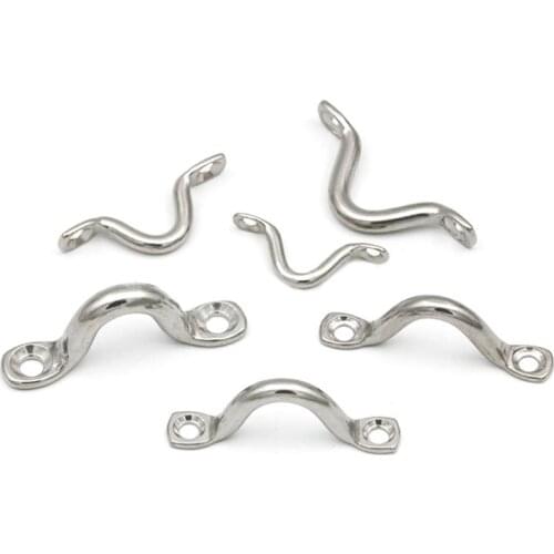 10PCS M5 304 Stainless Steel Pad Eye Strap for Boat Door Handle Pull Door Knob P82B