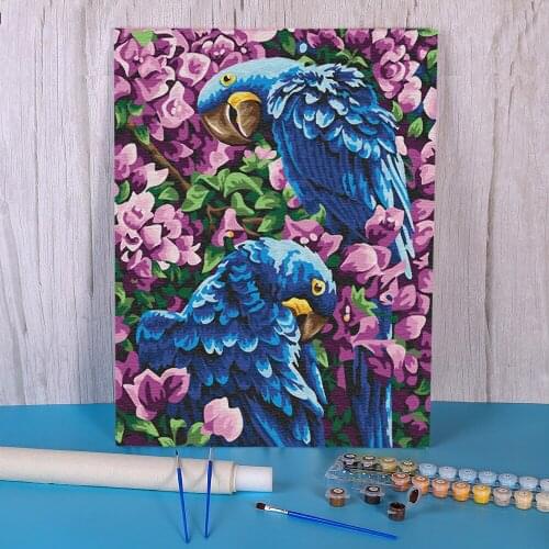 Bird Animal Paint By Numbers Kit Oil Paints 40*50 Paiting By Numbers Home Decoration For Adults Handicraft Wall Handiwork