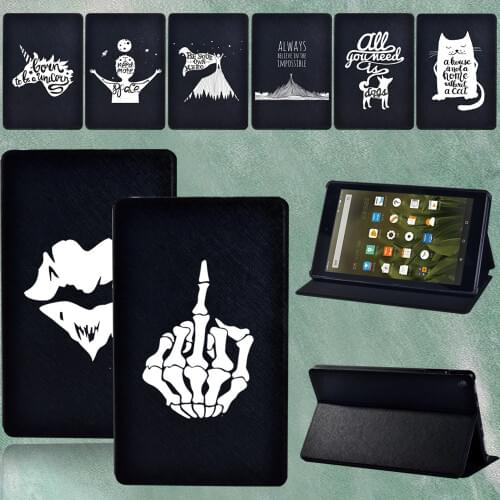 For Amazon Fire HD 8 Plus/Fire 7(5th 7th 9th)/Fire HD 8(6th 7th 8th/10th)/Fire HD 10 (5th 7th 9th)Tablet Foldable Anti-fall Case