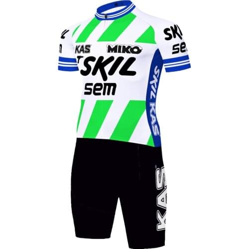 Kas Retro One Piece Skinsuit 2021 ProTeam Maillot Cyclisme Homme Ropa 져지 Fietskleding Heren Roupa Ciclismo Masculino Ciclismo