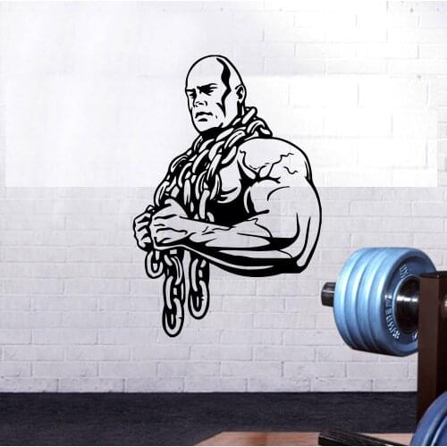 Funny Gym Home Decor Vinyl Wall Stickers For Kids Room Living Room Home Decor Vinyl Art Decal