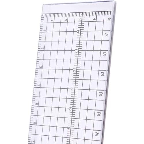 Quilting Sewing Patchwork Foot Aligned Ruler Grid Cutting Edge Tailor Crafts E56C