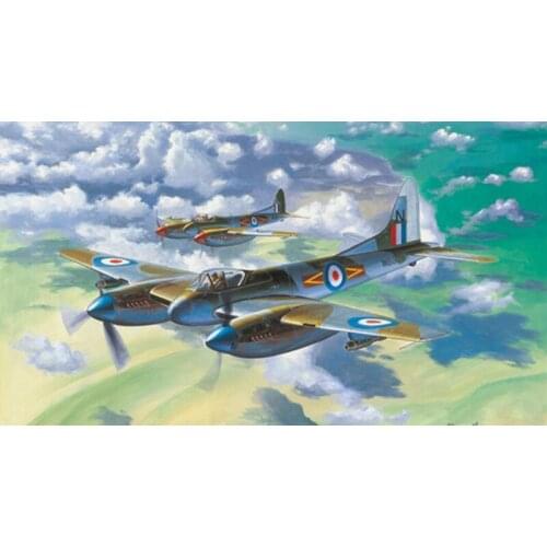 Trumpeter 02894 1/48 Scale Warplane De Havilland F.3 Aircraft Plastic Model TH05511-SMT6