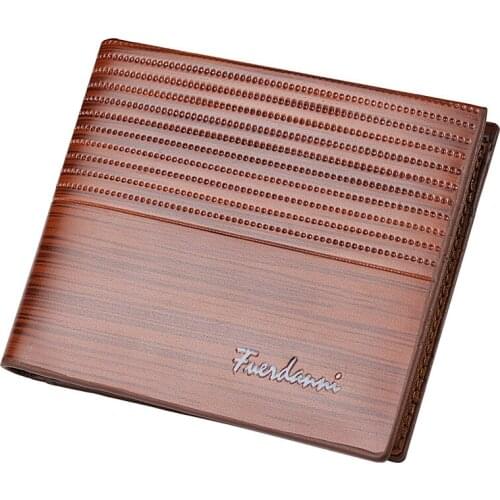 Vintage Men Pu Leather Wallet Short Slim Male Purses Money Credit Card Holders Men Wallet Money Bag