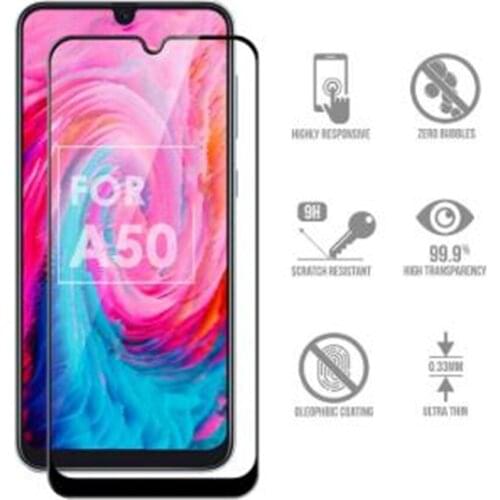 9D Tempered GLass for Samsung Galaxy A50 Glass On For Samsung A 50 Armored Screen Protector for Galaxy a50 Protective film
