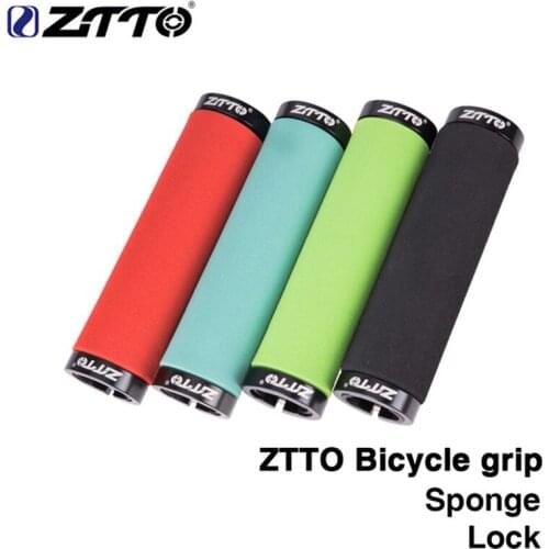 ZTTO 1 Pair MTB bicycle Sponge Durable Shock-Proof Anti-Slip Grips Folding Bicycle Fixed Gear BMX with Bar Plug AG36bike parts