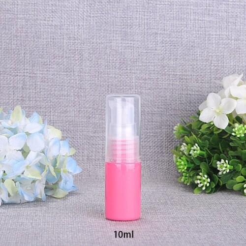 20x10ml Empty PET Travel Press Bottle For Emulsion/Lotion Container Portable Sample Trial Refillable Bottle Cosmetic Packaging