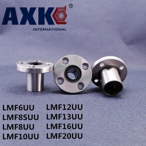 LMF6UU LMF8SUU LMF8UU 8mm flange linear ball bearing for 8mm shaft CNC 3D printer LMF10UU LMF12UU LMF13UU LMF16UU LMF20UU 4pcs