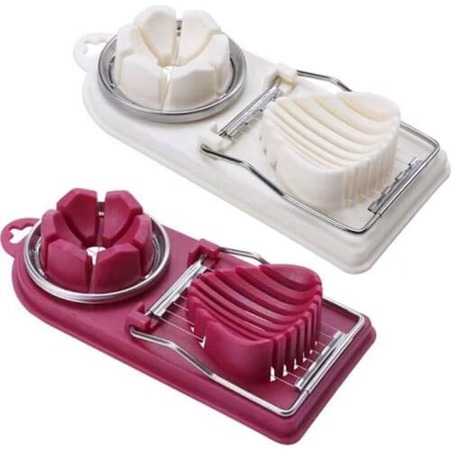 Multifunctional Egg Divider Stainless Steel Wire Two-in-one Egg Cutter Luncheon Cutter Meat Creative Kitchen Tools Accessories