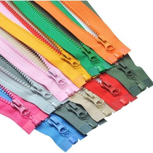 70Cm 27.56 Inch No.5 Resin Open Tail Zippers For Clothing High-Grade Jacket Sleeping Bag Zip Tent Uniforms Colorful Resin Zipper