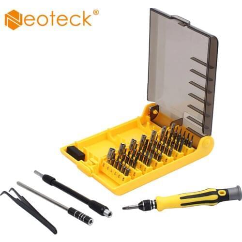 Neoteck 46 in 1 Precision Screwdriver Tool Phone PC Repair Set Torx Screw Driver Kit With CRV Socket Torx Hex Screwdriver Kit