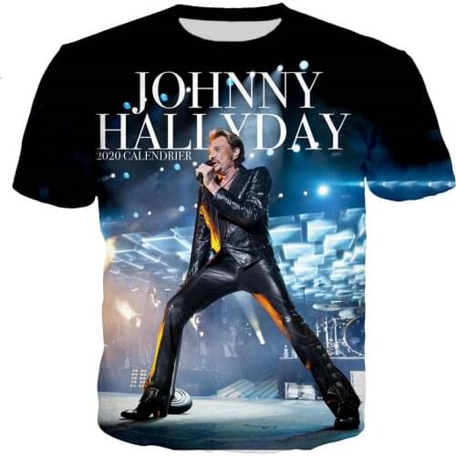 New Arrive Popular Johnny Hallyday France 3D Print Men Women Fashion Oversized T Shirt/hoodies/sweatshirts/vest