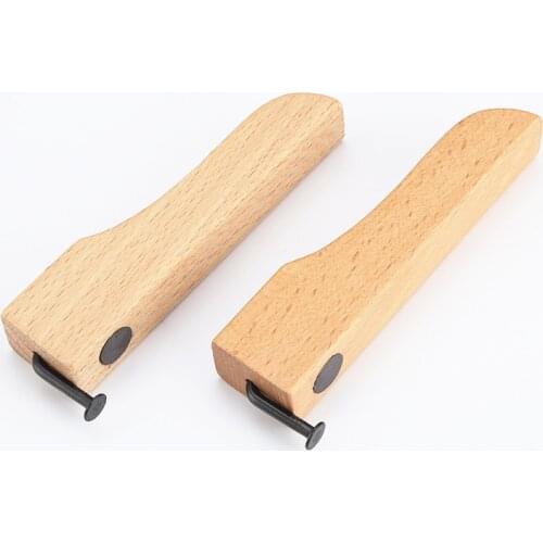 Personalized Wood Handle Bent-Nail Bottle Opener Custom Logo Engraved Magnetic Beer Bottle Opener