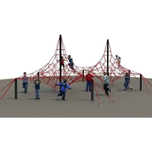 Customized Outdoor physical play Series CE,ISO,TUV children steel strip rope net climbing excercise equipment YLW-FX171013