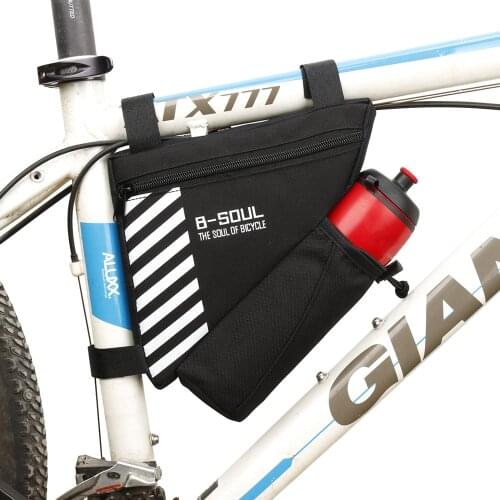 B-SOUL Waterproof Bike Triangle Bag For Bicycle Front Frame Bag Cycling Top Tube Bag Water Bottle Pocket Bicycle Bag