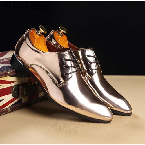 Party Shoes Men Formal Patent Leather Shoes Men 2020 Coiffeur Moda Italiana Oxford Shoes For Men Wedding Dress Erkek Ayakkabi