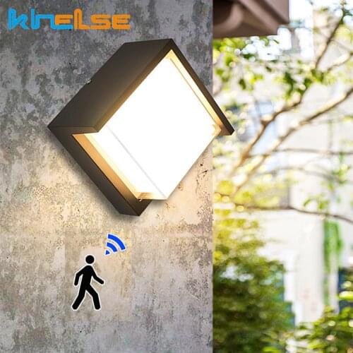 15W LED Outdoor Wall Lamp IP54 Waterproof Radar Motion Sensor Balcony Porch Light Intelligent Garden Courtyard Lamp