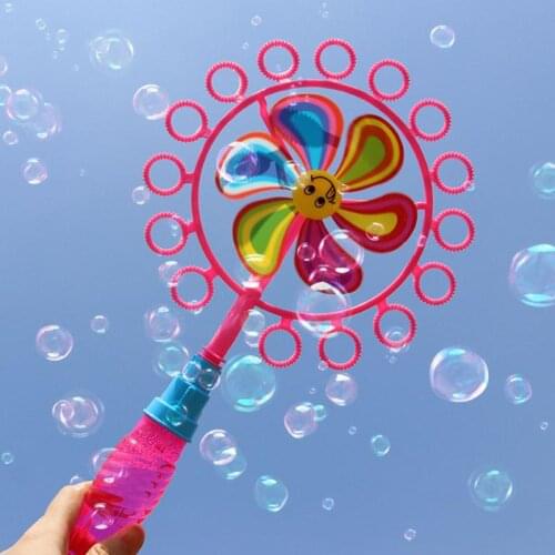 Windmill Bubble Stick Bubble Maker Large Beach Cartoon Baby Camera Bubble Stick Parent-child Interactive Outdoor Fun Toy Set