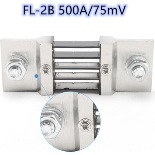 External Shunt FL-2B 500A/75mV Current Meter Shunt resistor For digital ammeter amp voltmeter wattmeter