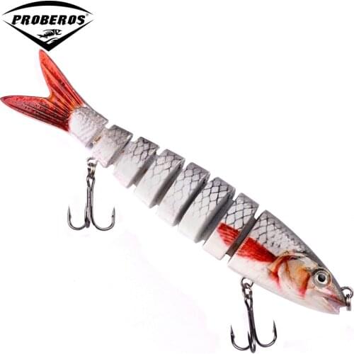 1pc 8 Sections Fishing Lure 0.689oz-19.54g/13.28cm-5.23" Swimbait Fishing bait 6# Hook Fishing Tackle HS014