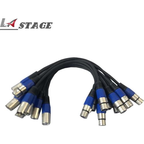 10pcs/lot 3-PIN DMX Signal Line (30cm) LED PAR Stage Lights DMX Cable DJ Equipment