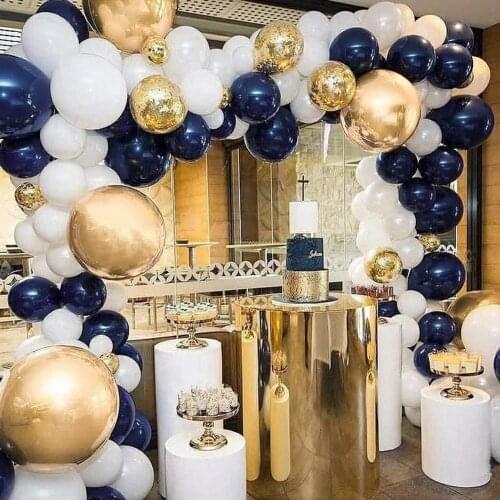 109pcs Hot Macaron Night Blue Balloons Garland Arch Birthday Party Decoration Latex Ballon Set Wedding Decor Supplies
