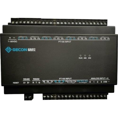 12 way PT100 three-wire temperature acquisition module Ethernet RS485 RS232 port temperature collector MODBUS-RSU/TCP