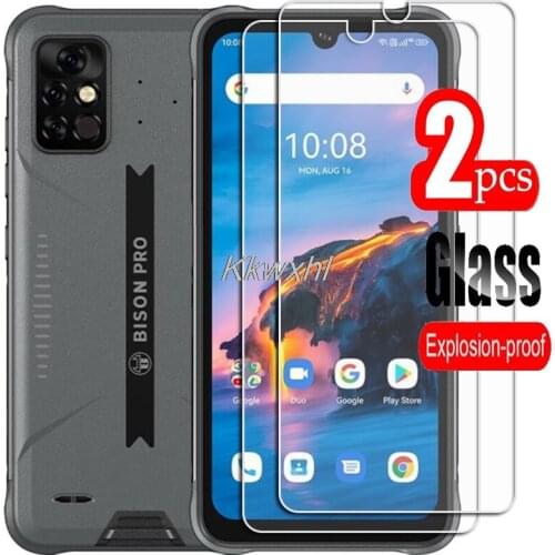 2PCS FOR UMIDIGI Bison Pro High HD Tempered Glass Protective On UMI BisonPro 2021 Phone Screen Protector Film