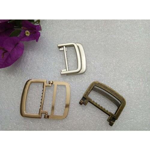 20pcs Fold Strap Buckle Clasp Bag Buckles Belt Buckles Zinc alloy buckle Bag Accessories Bronze/Gold/Nickle 38*48mm 2017010601