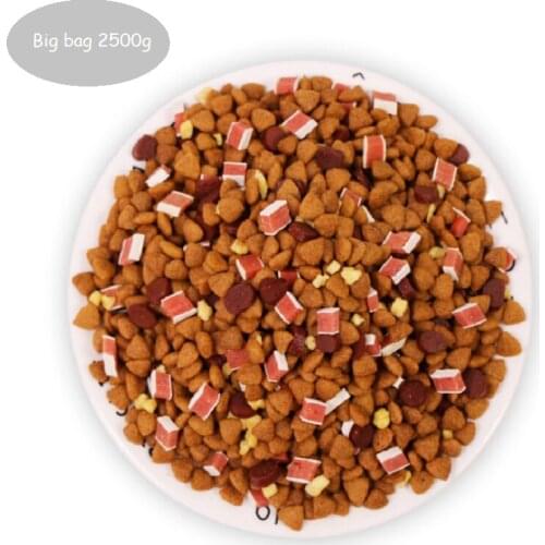 2500g Nutritious Dog Food mixed Dog Staple with Fresh grains beef salmon for Puppy Adult dog Delicious Food Feeder pet food