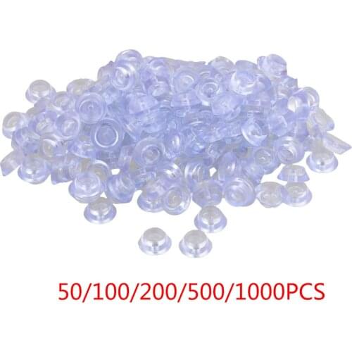 50/100/200/500/1000PCS Transparent Silicone 20x8x12mm Round Soft Anti-slip Foot Pad for Furniture Feet Chair Cup Table Cabinet