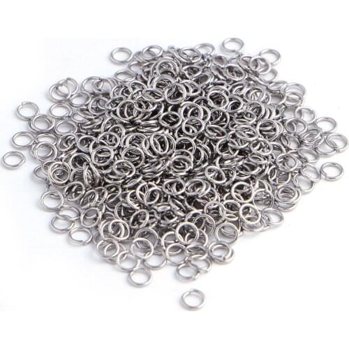 500Pcs Open Jump Rings For Jewelry Making 4mm Silver
