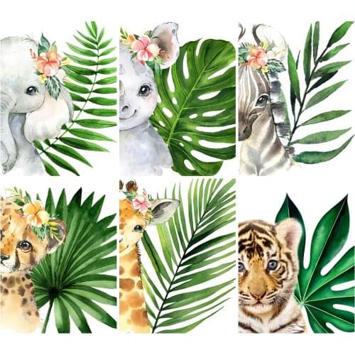 5D DIY Diamond Painting Plant Leaf Lion Elephant Cross stitch Full Diamond Embroidery Animal Mosaic Crystal Picture Home Decor