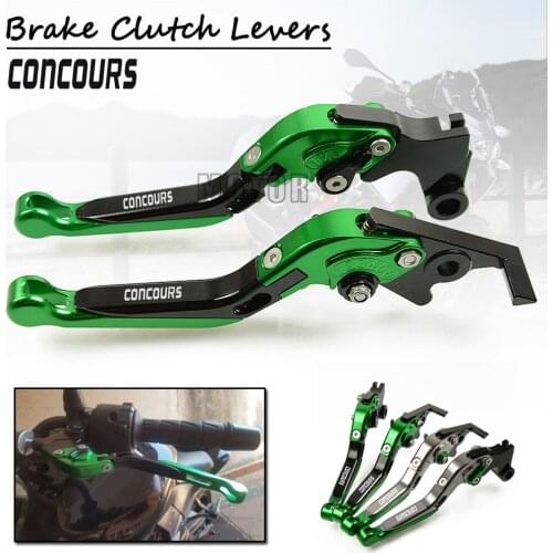 CNC Aluminum Motorcycle Adjustable Folding Extendable Brake Clutch Levers For Kawasaki ZG1000 GTR1400 CONCOURS ZG 1000 GTR 1400