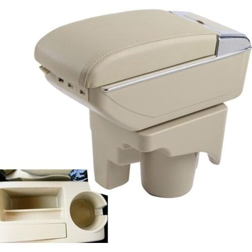 Car Armrest Central Store Content Storage Box with USB For volkswagen golf 6 sagitar Bora GLI Vento Golf Wagon a5 2005-2011