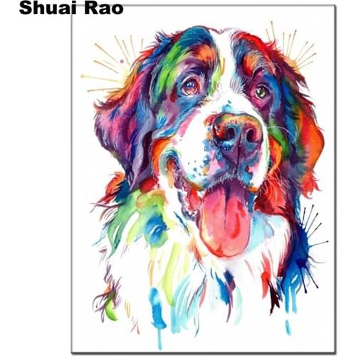 Bernese Mountain color dog Full Square Drill 5D Diamond Painting by diy hand Embroidery 3d Cross Stitch Mosaic art Home Decor