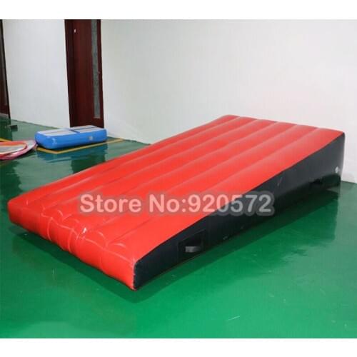 Free shipping High quality gym Inflatable air tumbling track ramp mat gymnastics incline mats with one air pump