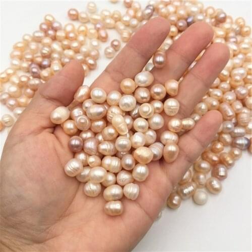 Natural Freshwater Pearl Oysters Loose Beads for Vase Fillers Party Wedding Decor DIY Craft Jewelry Making No Holes 5-9mm