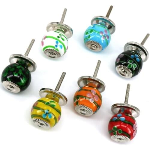 One Piece Fancy Cabinet Handle Decorative Dresser Knobs Glass Drawer Pulls Romantic Decor