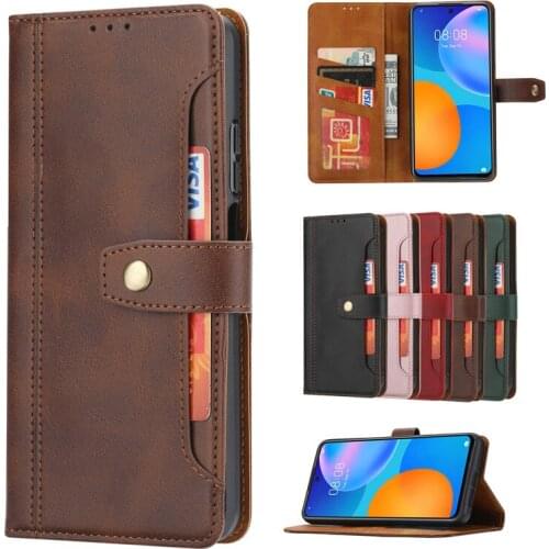 P Smart 2021 Cards Holder Flip Leather Phone Cases For Huawei P40 Lite P30 Pro P20 Mate 20 Nova 7i 6 SE 4E 3E Stand Wallet Cover