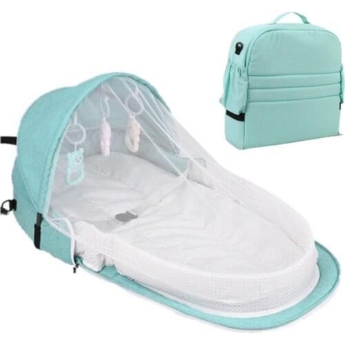 Kids Baby Bed For Newborn Protection Mosquito Net With Portable Bassinet Baby Foldable Breathable Infant Sleeping Basket