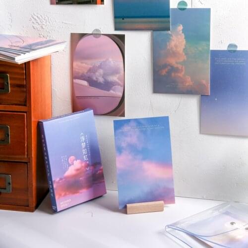 30 Sheets The Fireworks of Life Series landscape Greeting Card Postcard Birthday Letter Envelope Gift Card Set Message Card