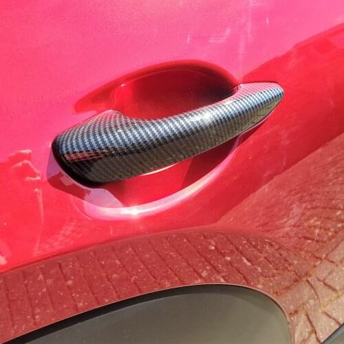 For Mazda CX30 CX-30 2020 2021 ABS Chrome Side Door Handle Cover Trim Sticker With Smart Key Hole Car Styling Accessories